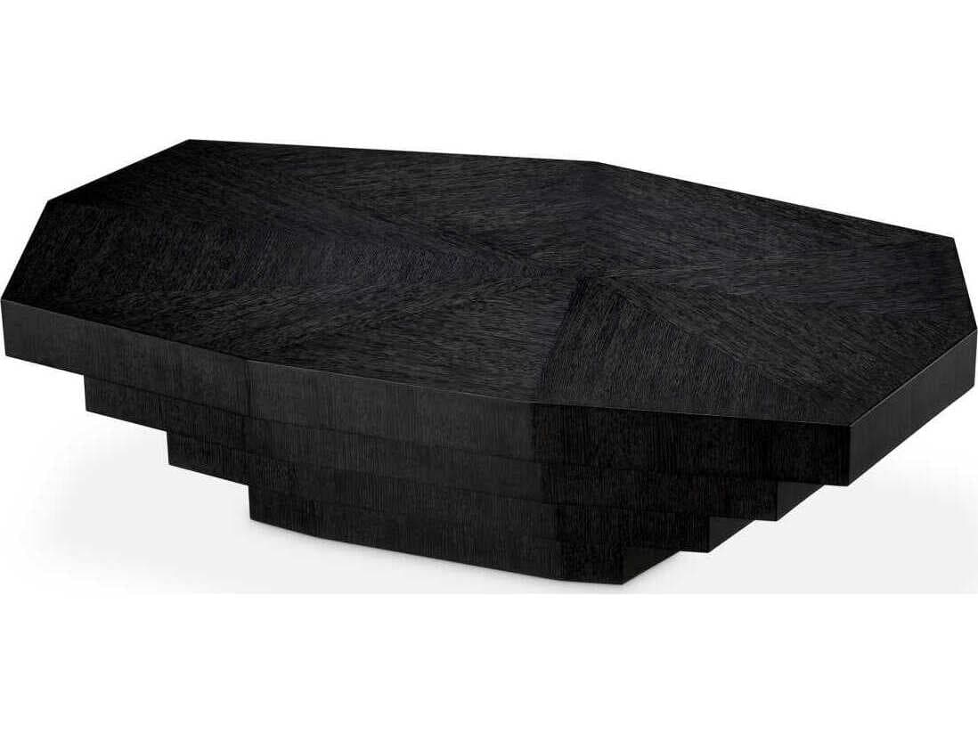 Eichholtz Vezio Charcoal Grey Oak Veneer Coffee Table