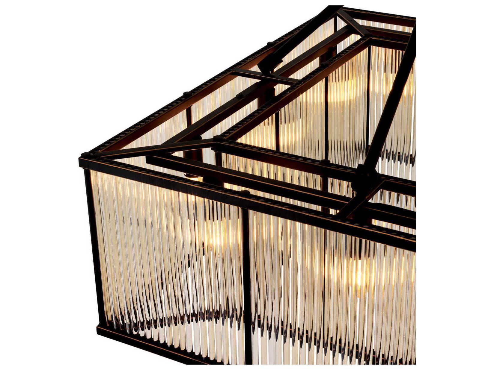 Eichholtz Bernardi Square Bronze Highlight Ceiling Lamp