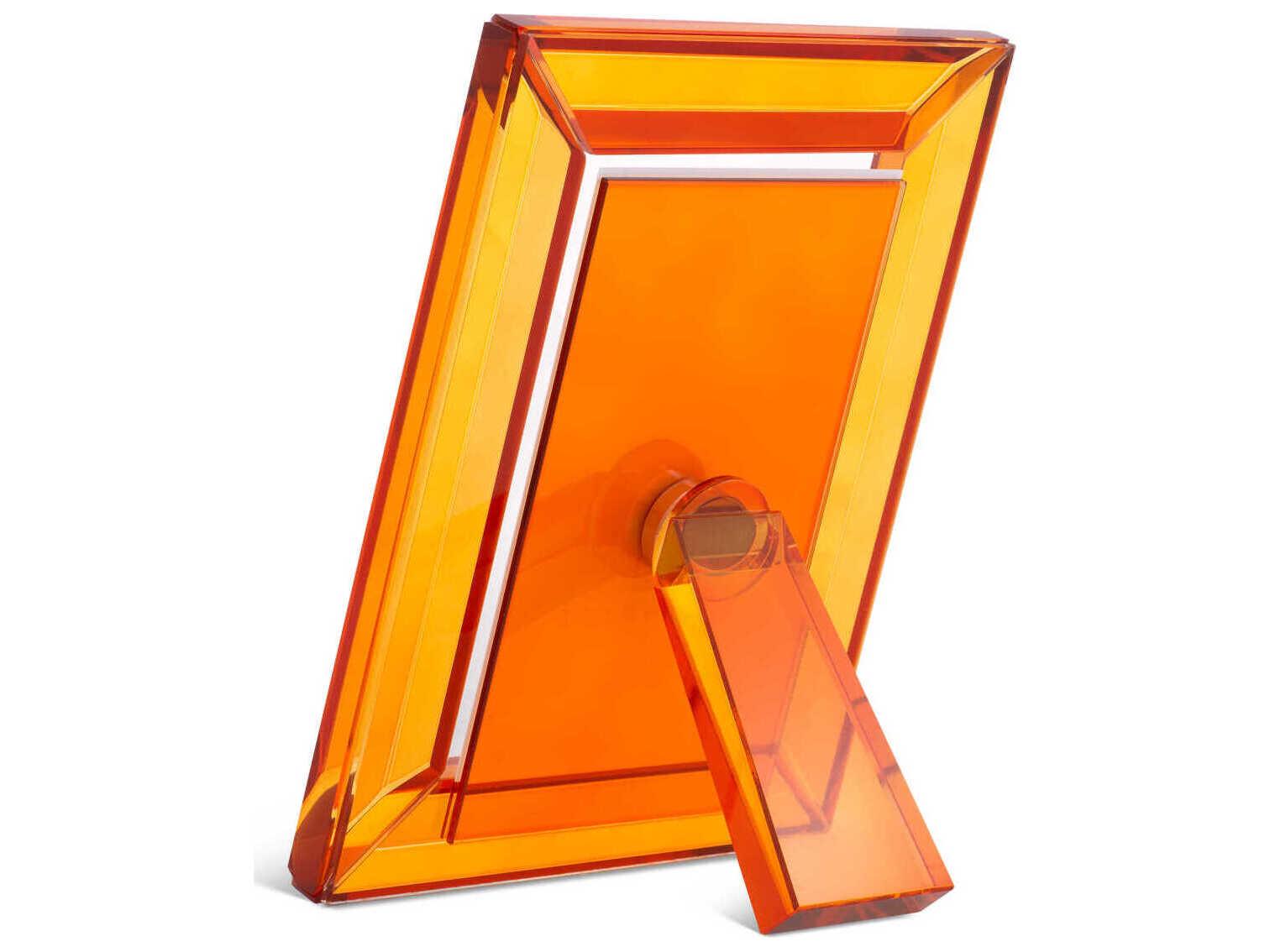 Eichholtz Theory S Orange Crystal Glass Set of 2 Picture Frame