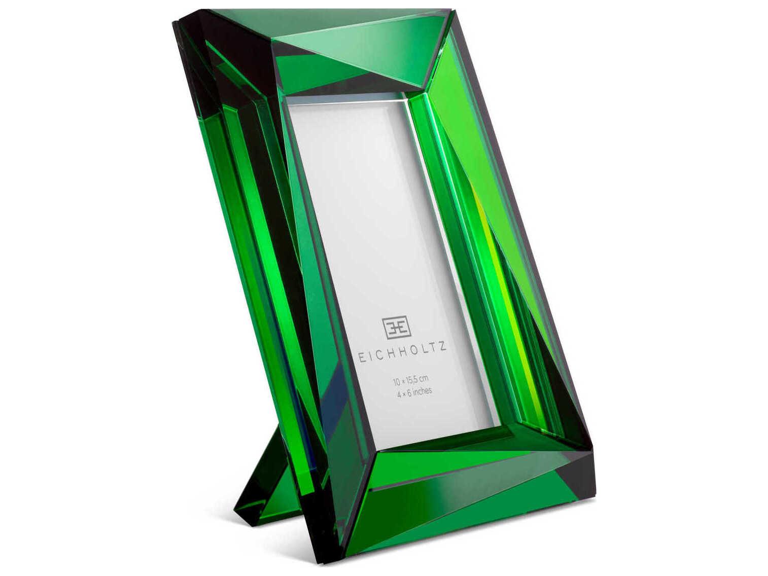 Eichholtz Obliquity S Green Crystal Glass Set of 2 Picture Frame