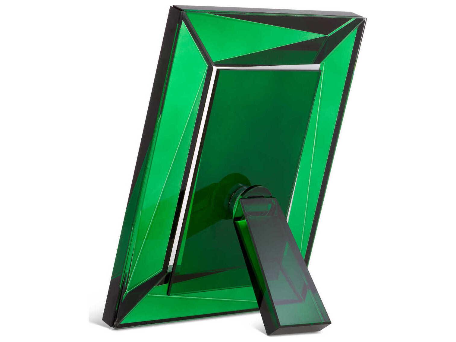 Eichholtz Obliquity S Green Crystal Glass Set of 2 Picture Frame