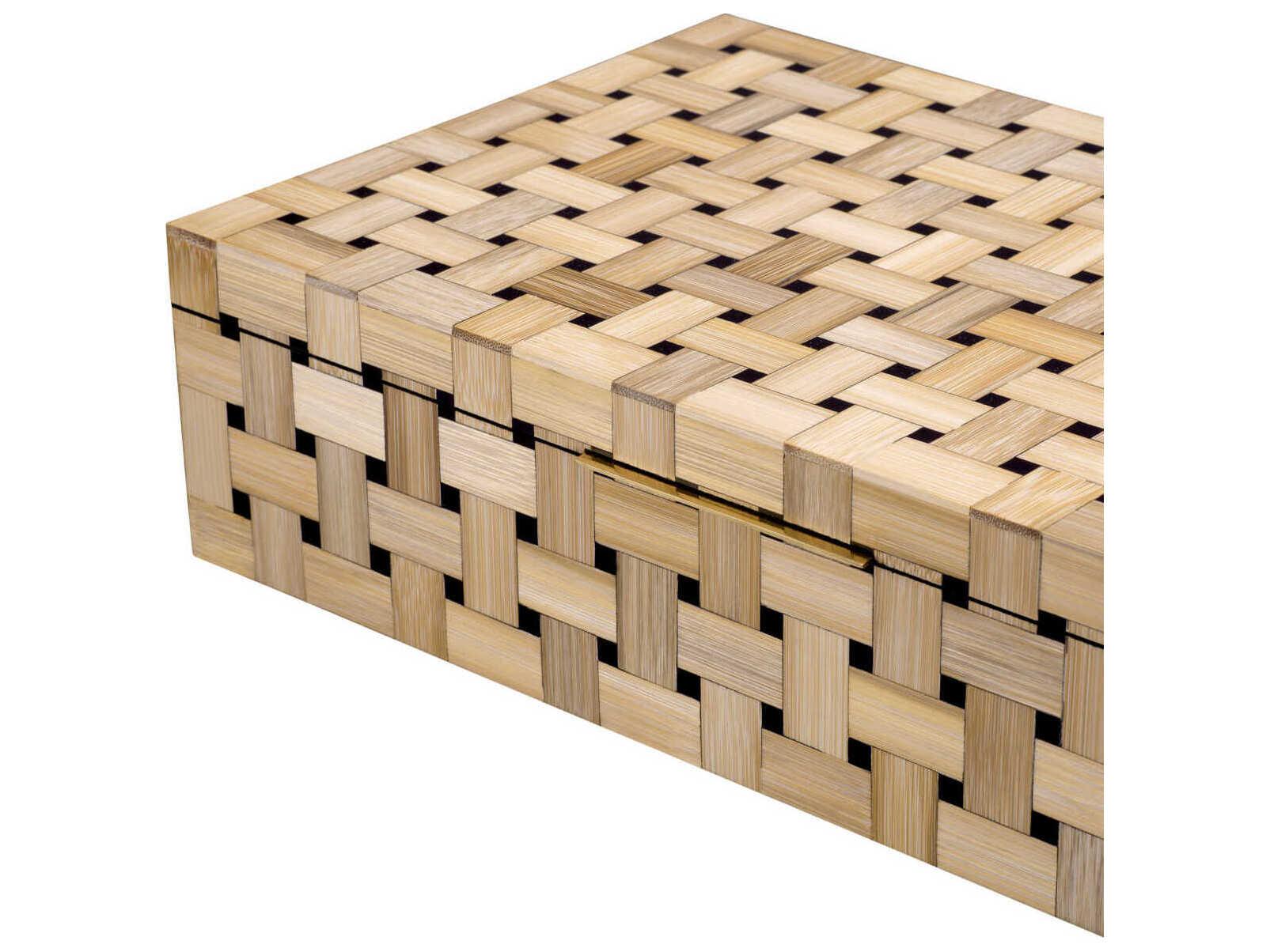 Eichholtz Girona Straw Marquetry Box