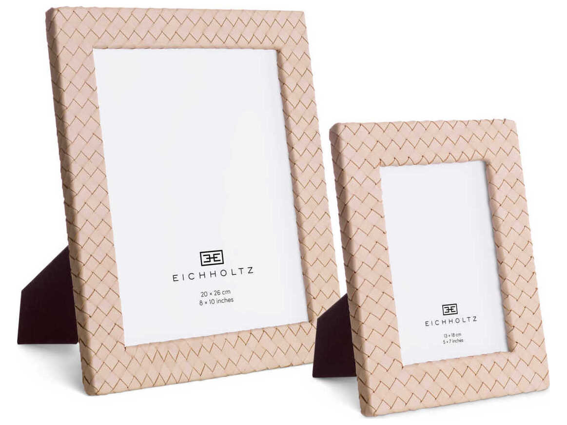 Eichholtz Sintra Tan Leather Set of 2 Picture Frame