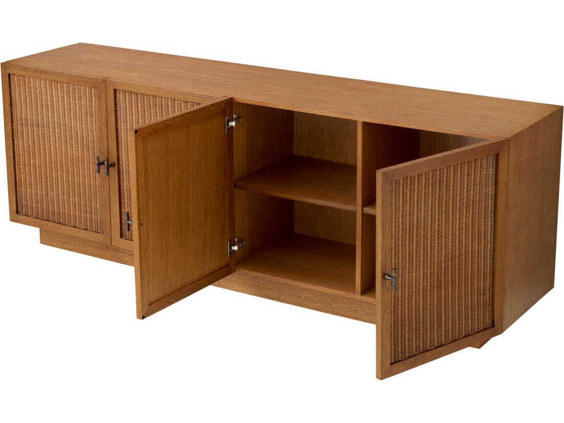 Eichholtz Borchard Caramel Oak Veneer Dresser