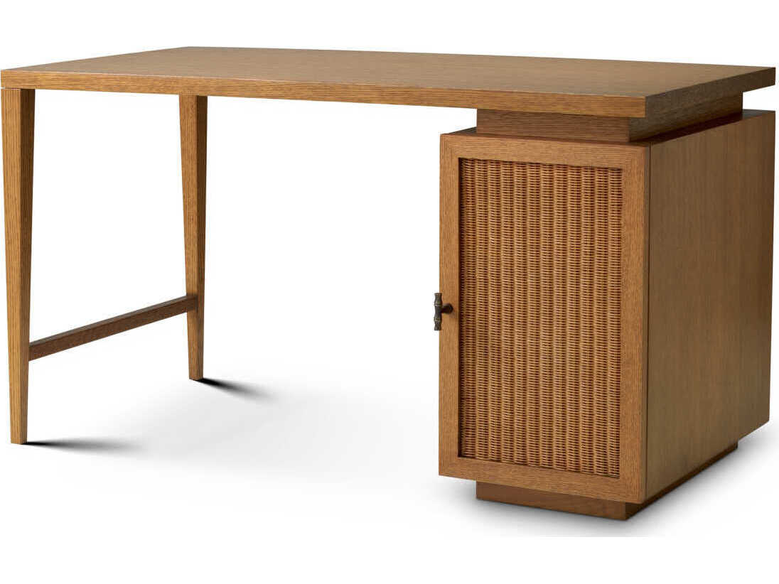 Eichholtz Borchard Caramel Oak Veneer Desk