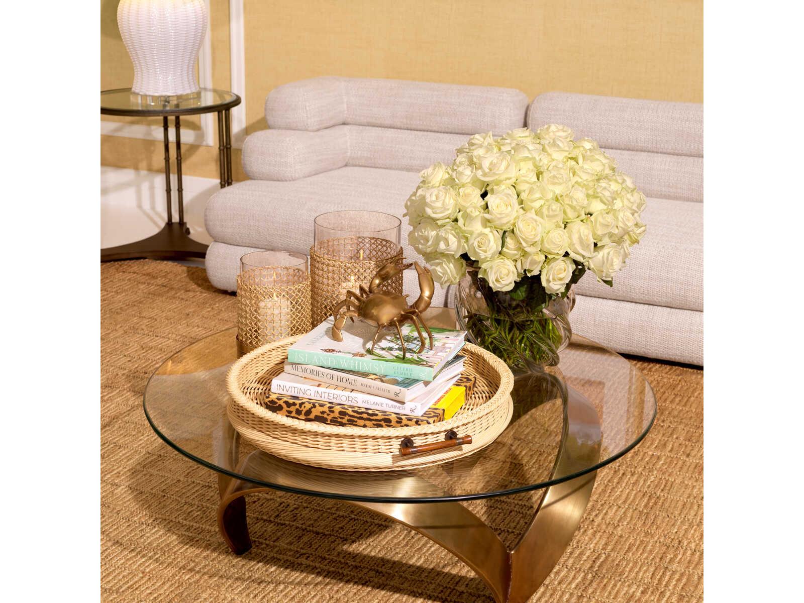 Eichholtz Soquel Vintage Brass Coffee Table
