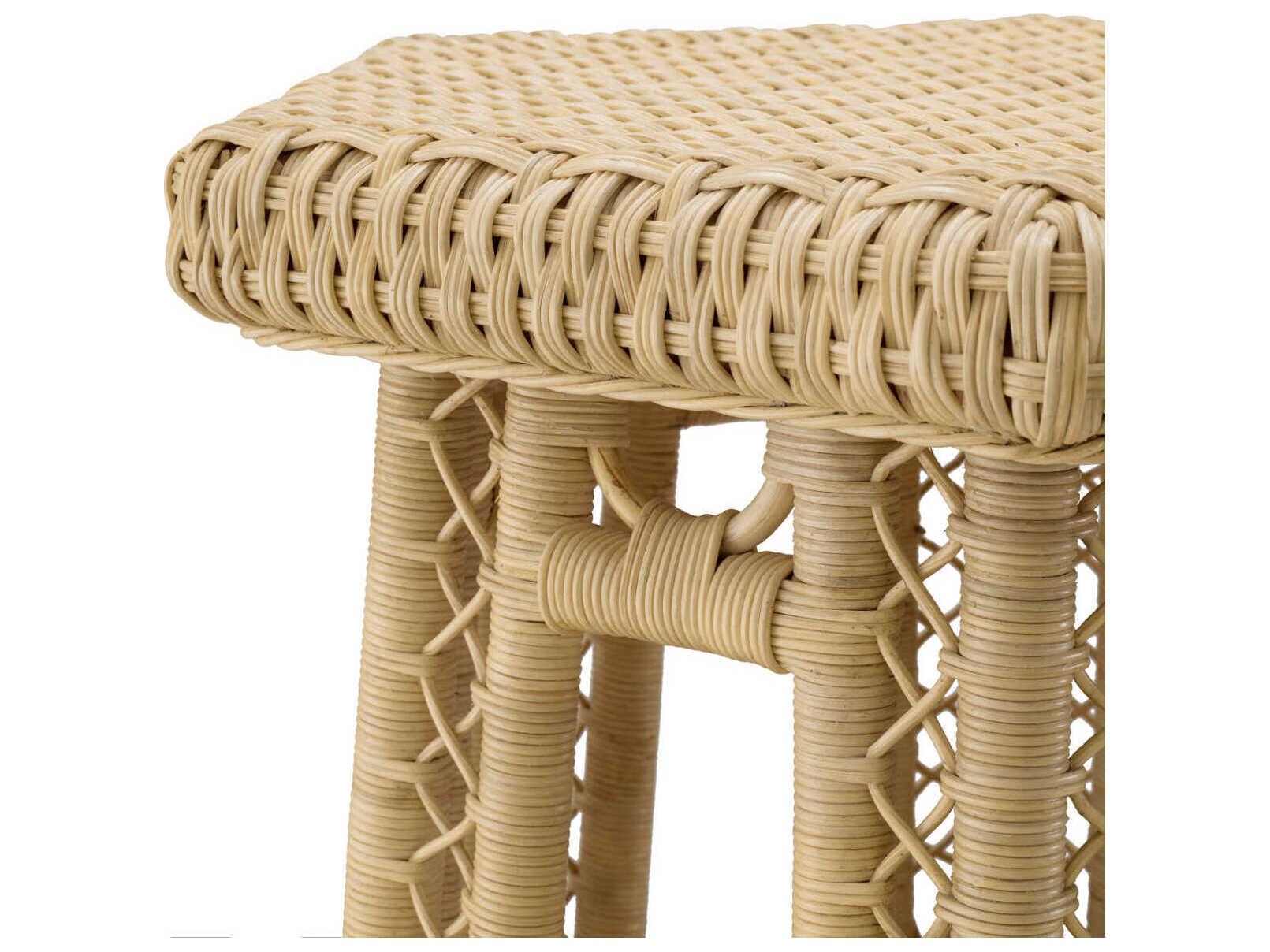 Eichholtz Saba Hexagon Natural Rattan Side Table