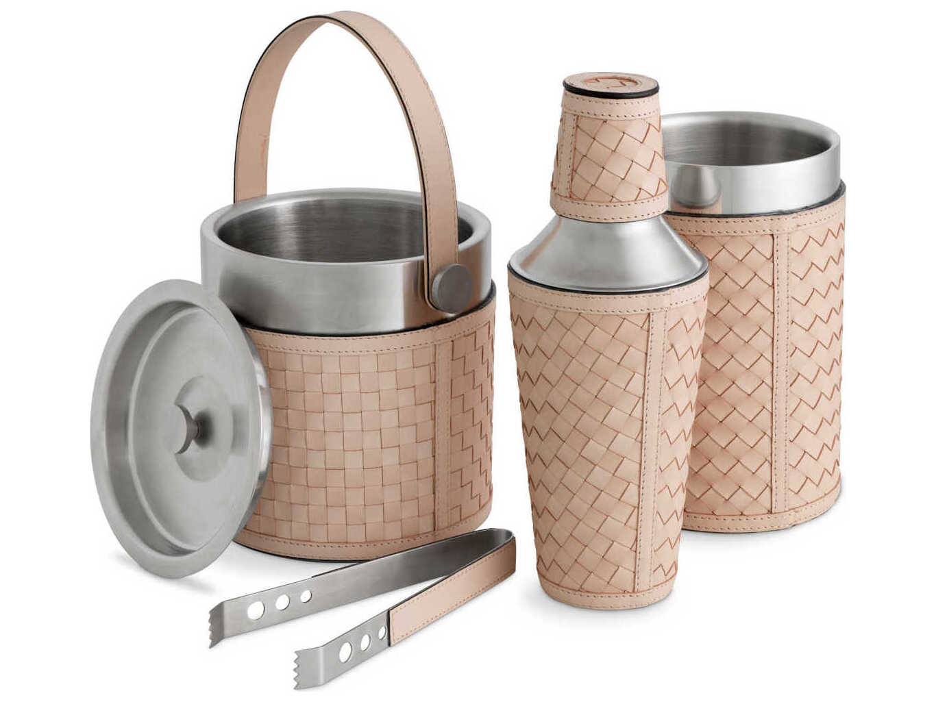 Eichholtz Set Sintra Tan Leather Set of 3 Bar