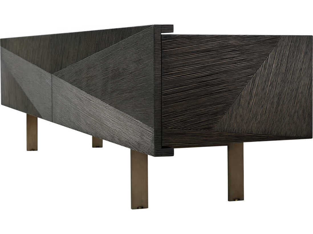 Eichholtz San Martin Mocha Straight Oak Veneer Tv Cabinet