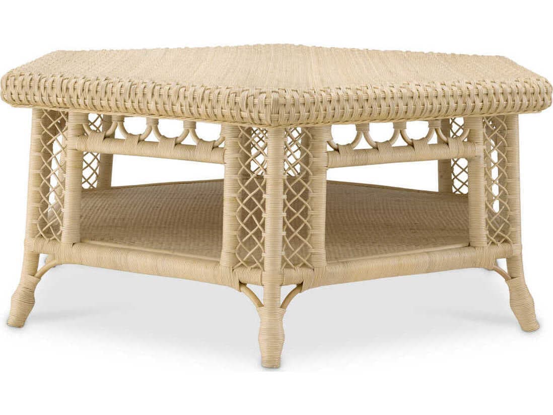 Eichholtz Saba Hexagon Natural Rattan Coffee Table