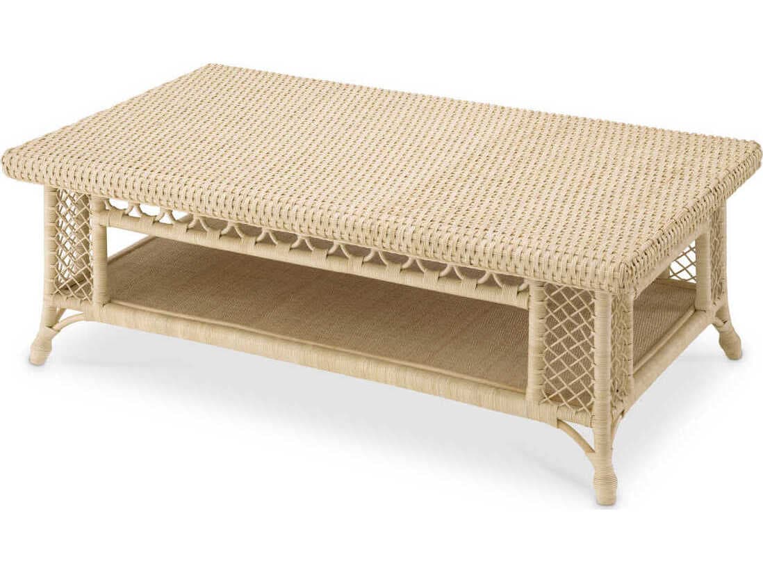 Eichholtz Saba Rectangular Natural Rattan Coffee Table