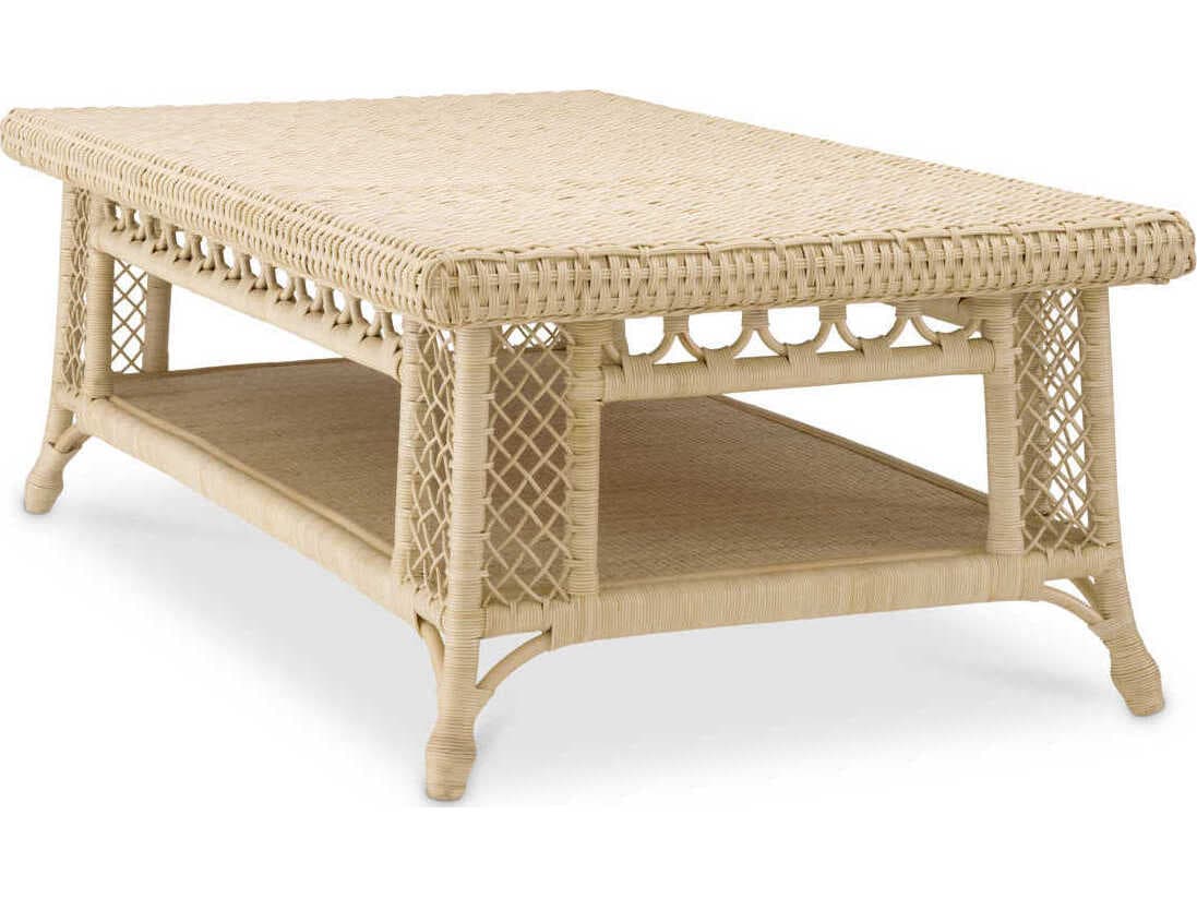 Eichholtz Saba Rectangular Natural Rattan Coffee Table