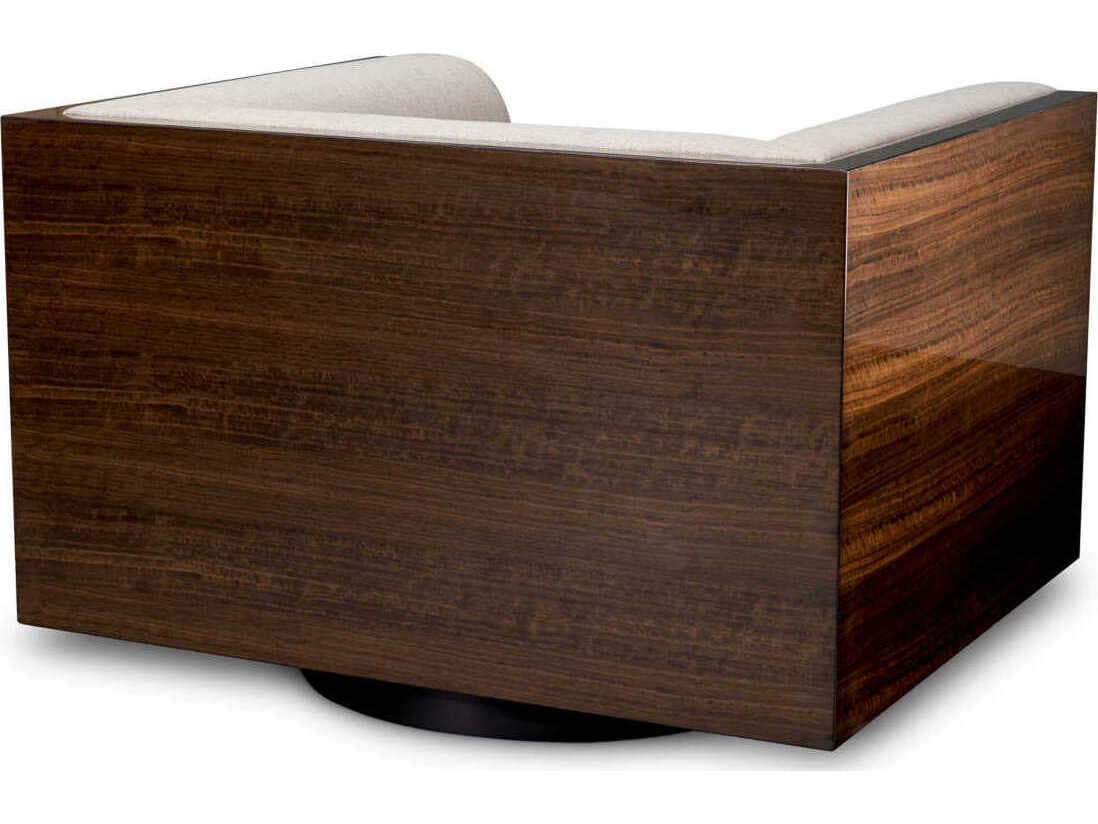 Eichholtz Chair Sebastian Eucalyptus Veneer Loki Natural Swivel