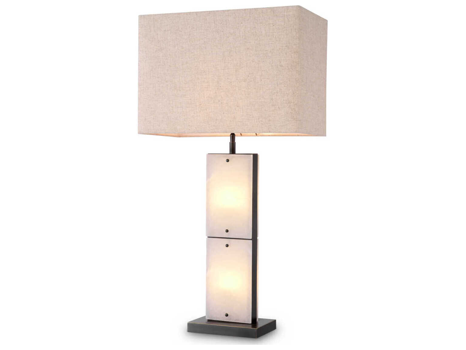 Eichholtz Ortiz Bronze Highlight Incl Shade Table Lamp
