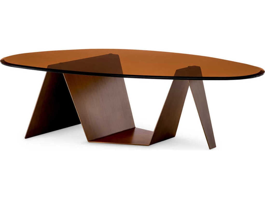 Eichholtz Lavello Dark Brushed Brass Coffee Table