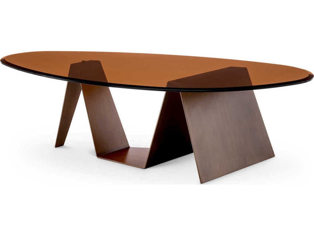 Eichholtz Lavello Dark Brushed Brass Coffee Table