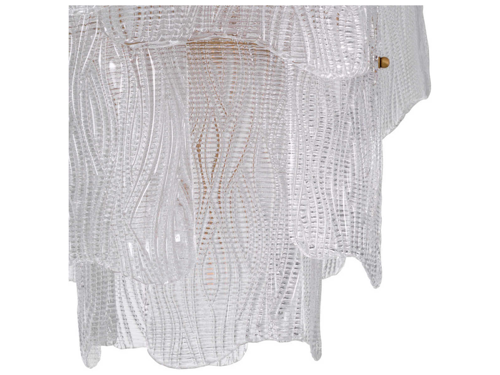 Eichholtz Asinara S Clear Textured Glass Chandelier