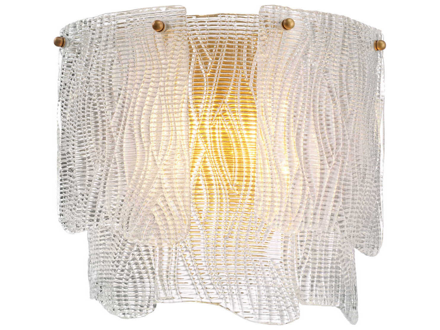 Eichholtz Asinara Clear Textured Glass Wall Lamp