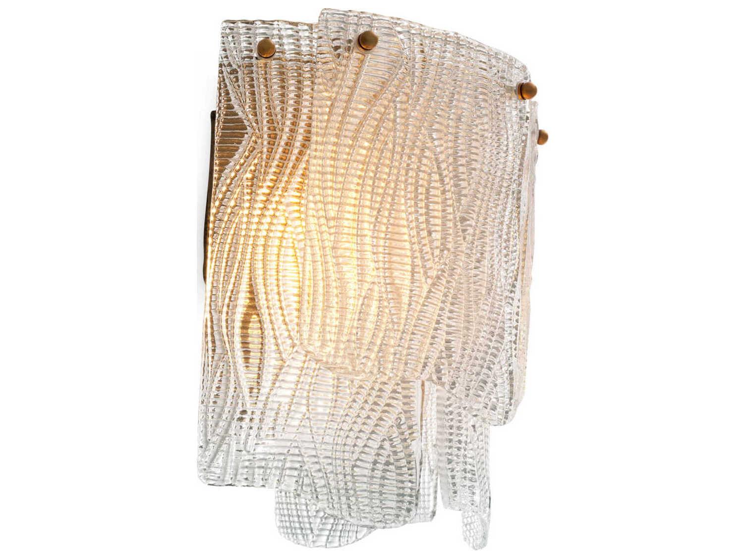 Eichholtz Asinara Clear Textured Glass Wall Lamp