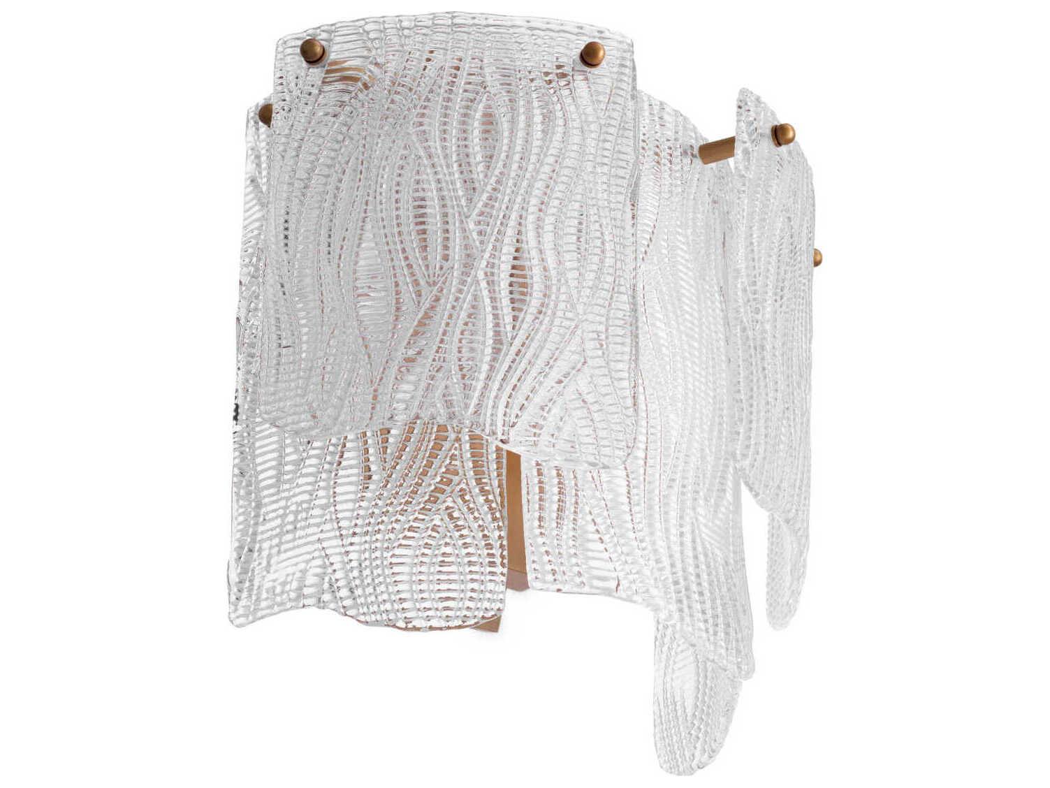 Eichholtz Asinara Clear Textured Glass Wall Lamp