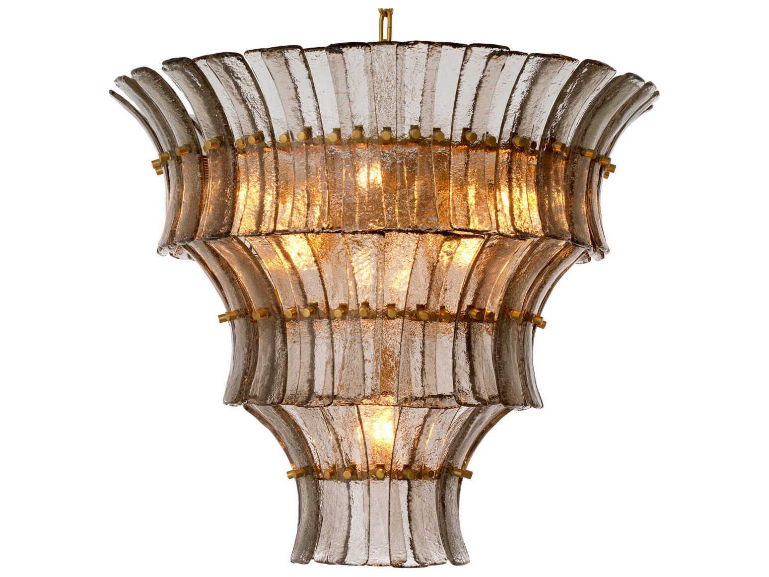 Eichholtz Toscano Smoke Glass Chandelier