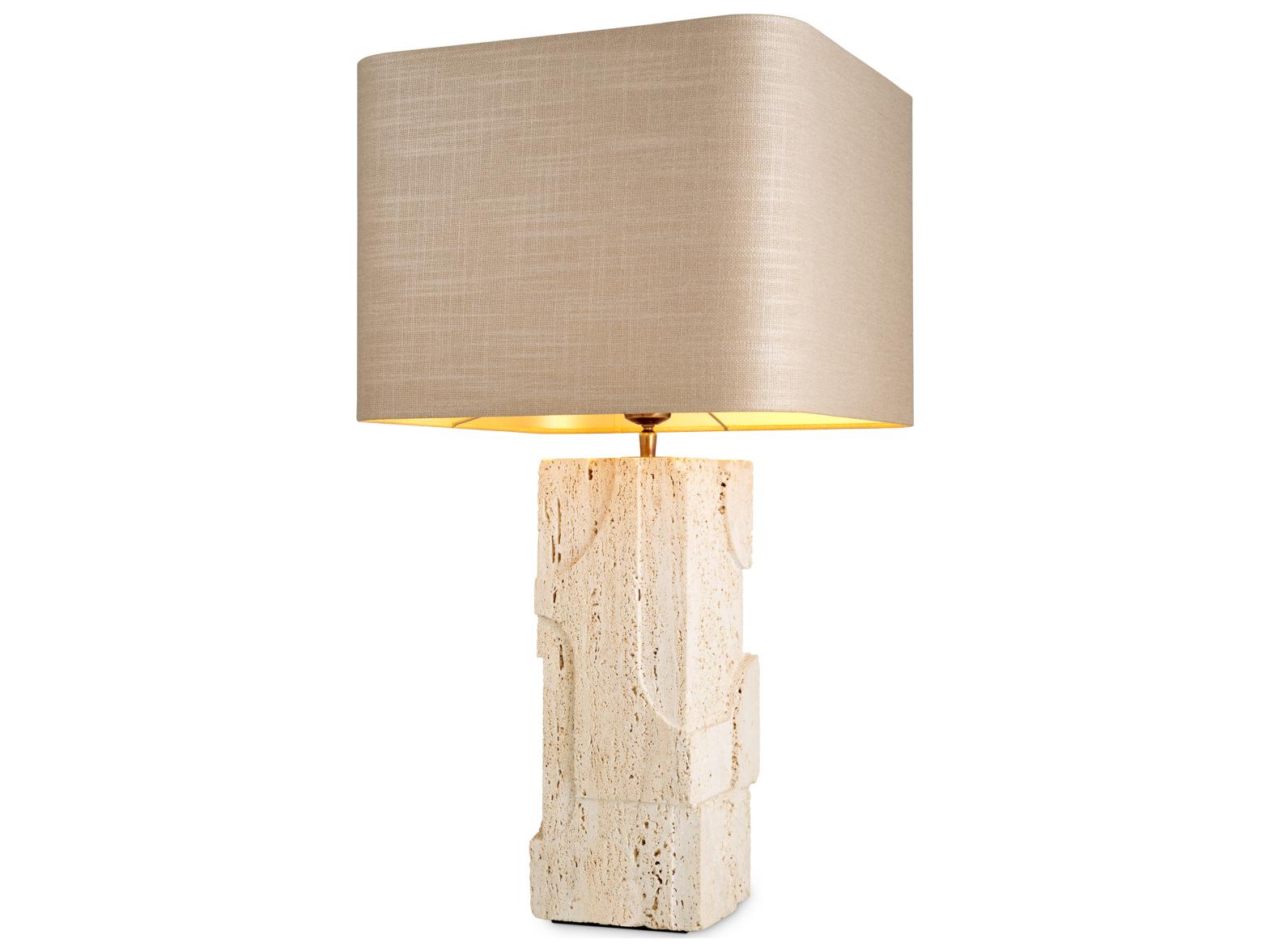 Eichholtz Travertine Off White Buffet Lamp
