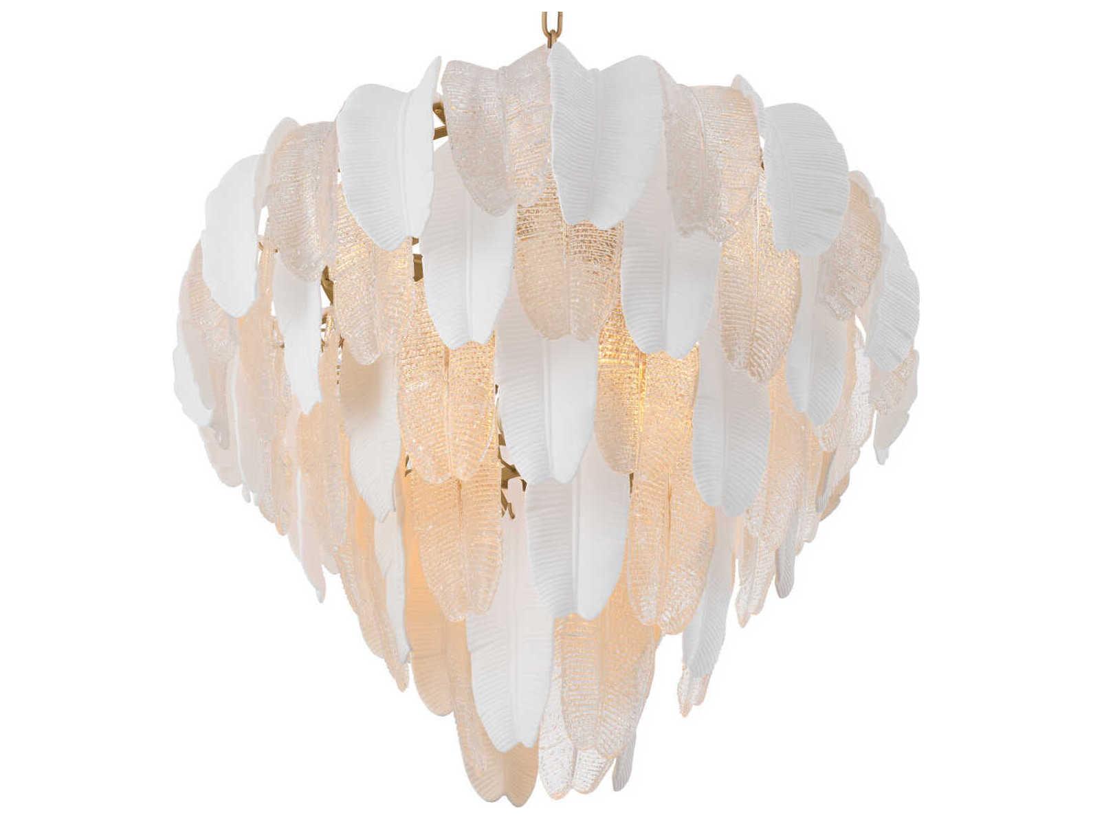 Eichholtz Saint Lucia L White Ceramic Chandelier