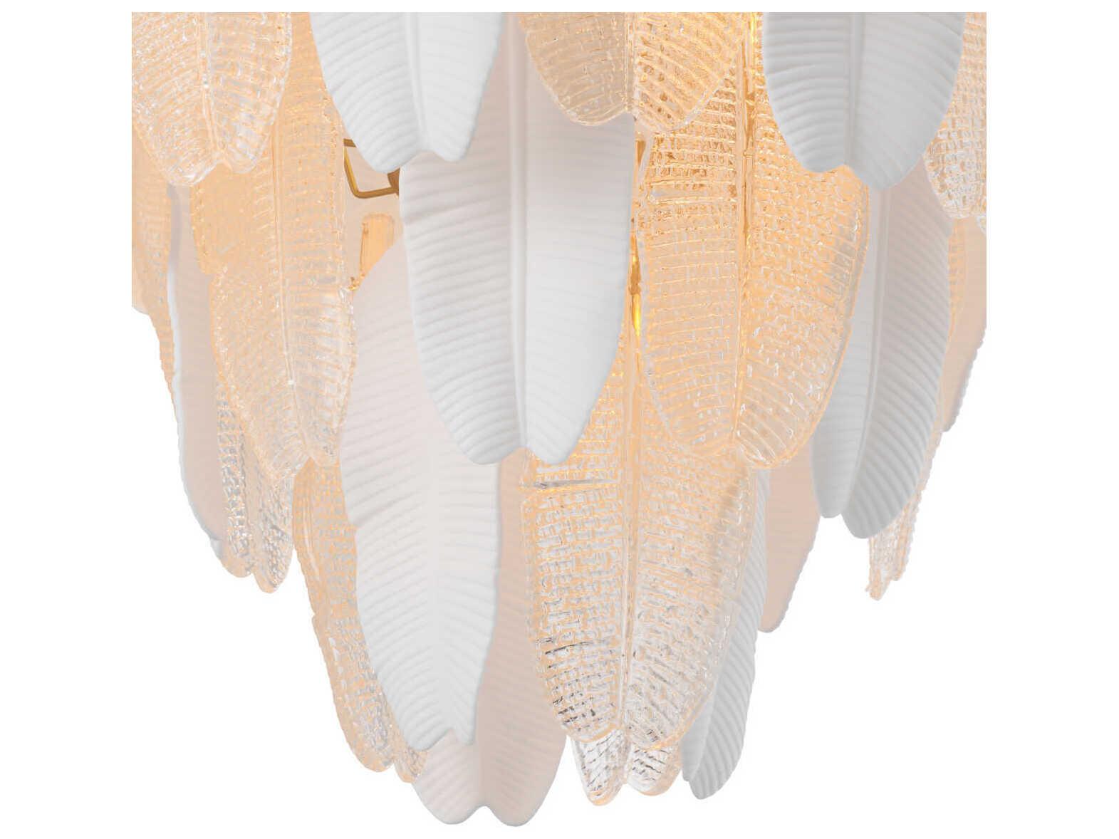 Eichholtz Saint Lucia L White Ceramic Chandelier