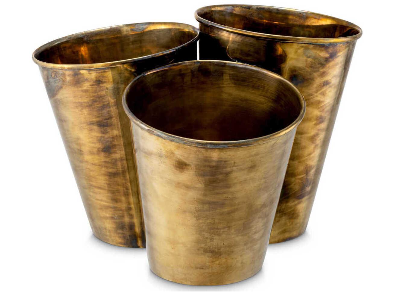 Eichholtz Christian Vintage Brass Wine Cooler