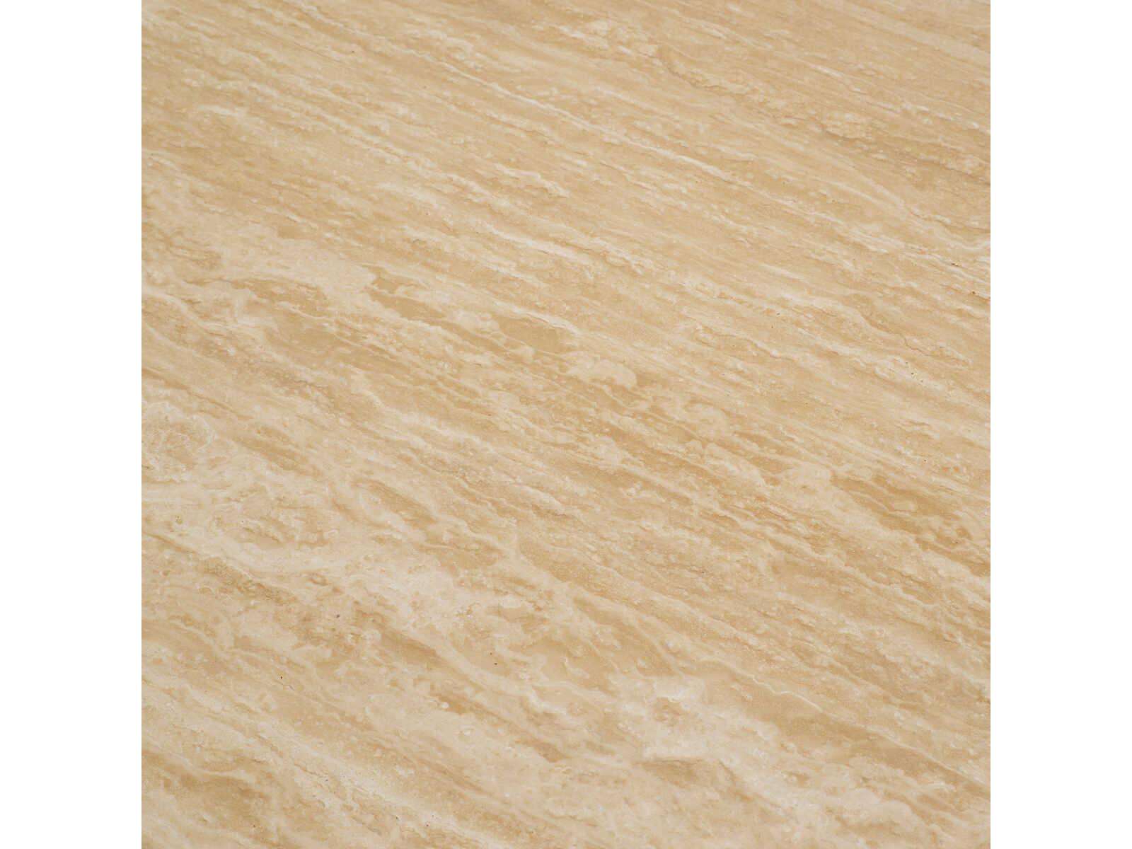 Eichholtz Nathan Brushed Brass Travertine Dining Table