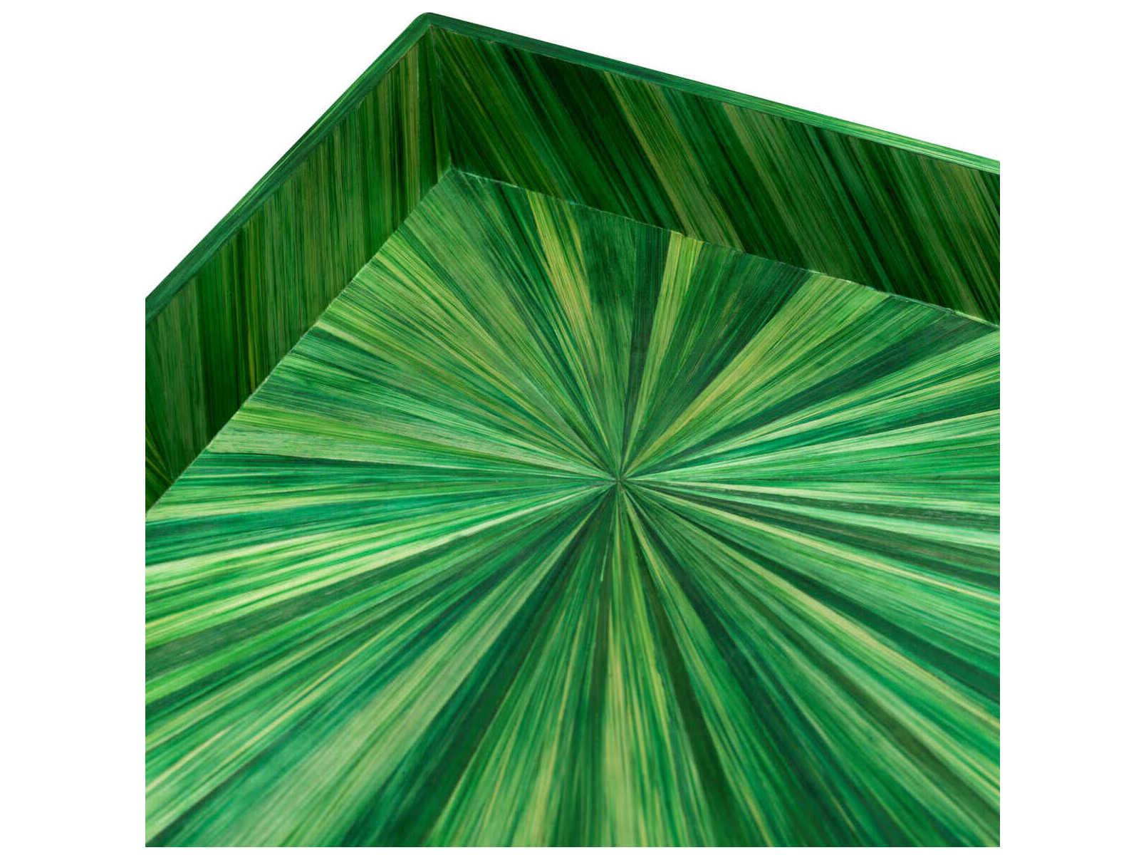 Eichholtz Harvard S Straw Marquetry Green Desk Tray