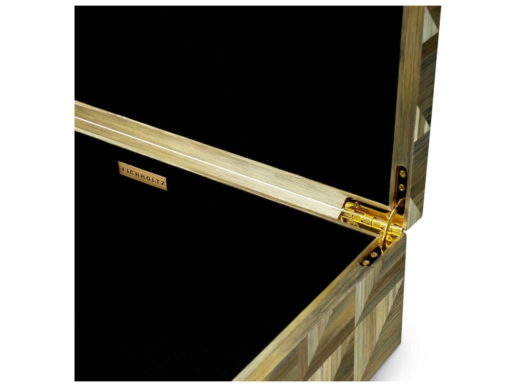 Eichholtz Hilgard Straw Marquetry Brown Box