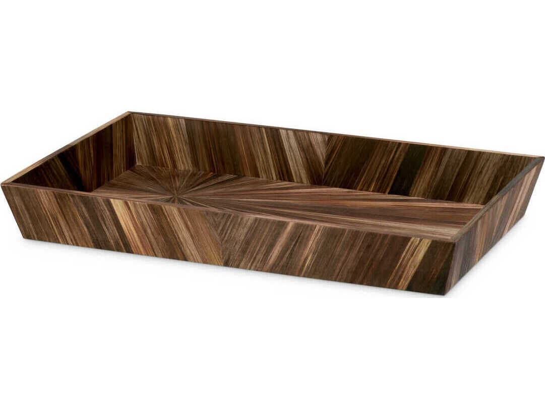 Eichholtz Harvard S Straw Marquetry Brown Desk Tray