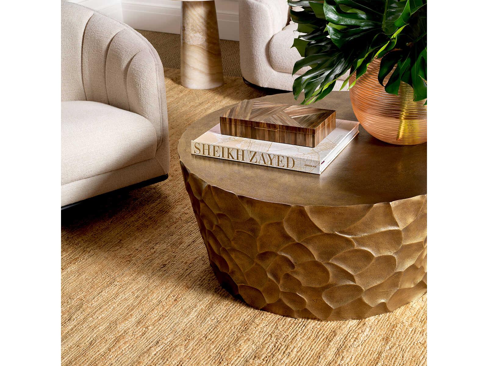 Eichholtz Harvard Straw Marquetry Brown Box