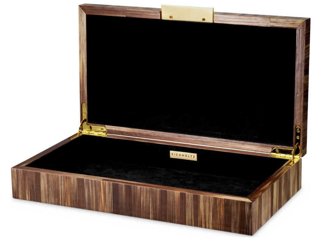 Eichholtz Harvard Straw Marquetry Brown Box