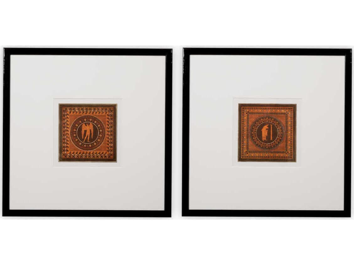 Eichholtz By Set of 2 Print Antique Vases Sir William Hamilton