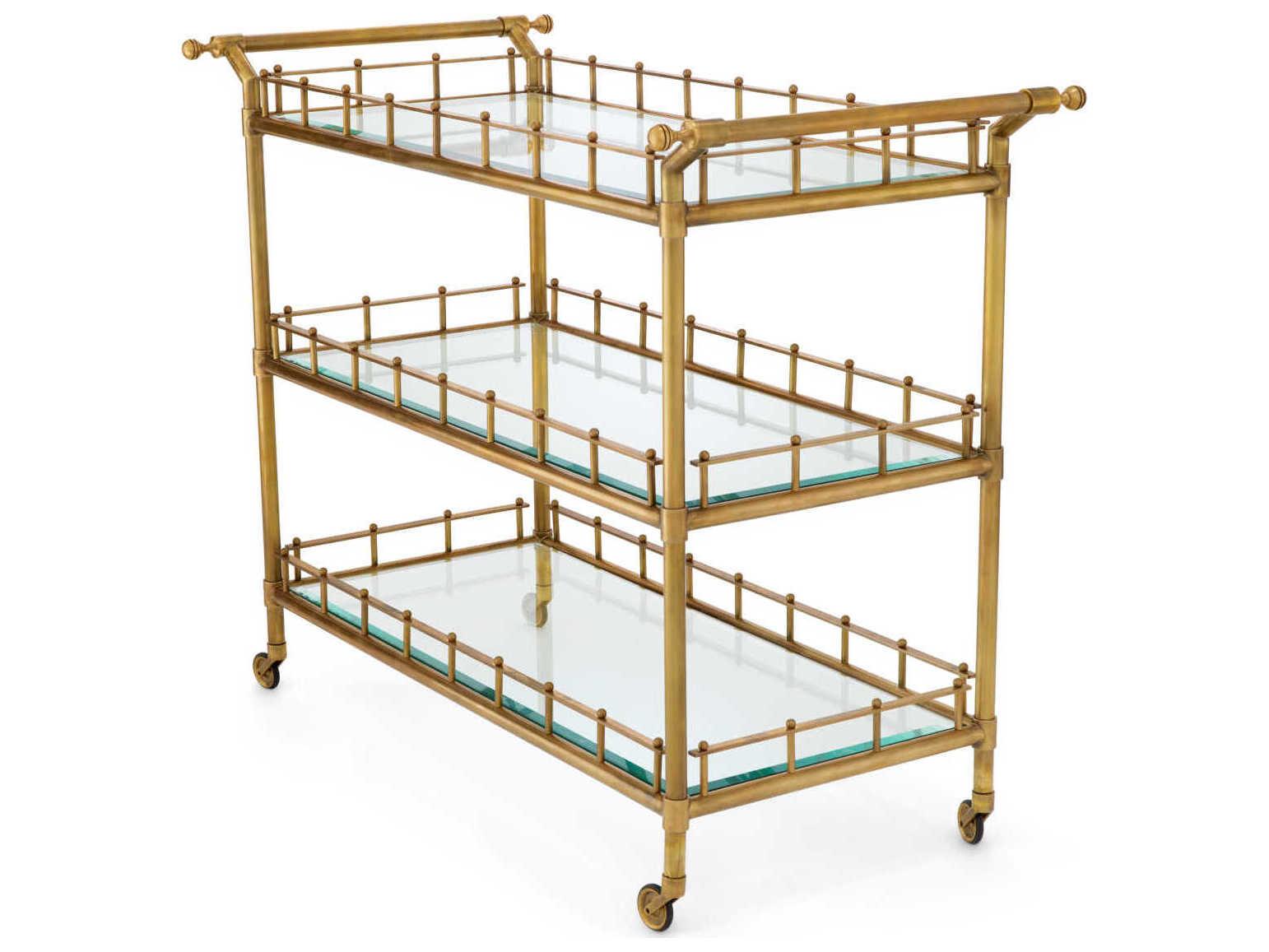 Eichholtz Scarlett L Vintage Brass Trolley