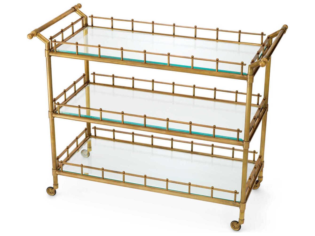 Eichholtz Scarlett L Vintage Brass Trolley