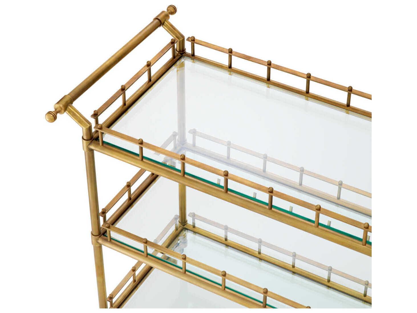 Eichholtz Scarlett L Vintage Brass Trolley