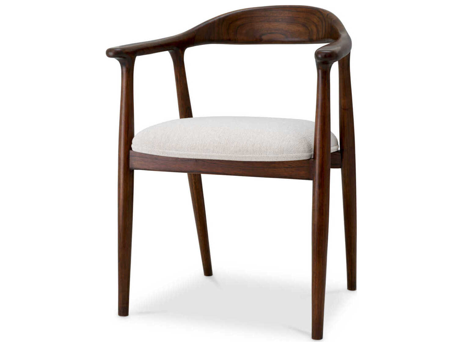 Eichholtz Beale Classic Brown Sentier Cream Dining Chair