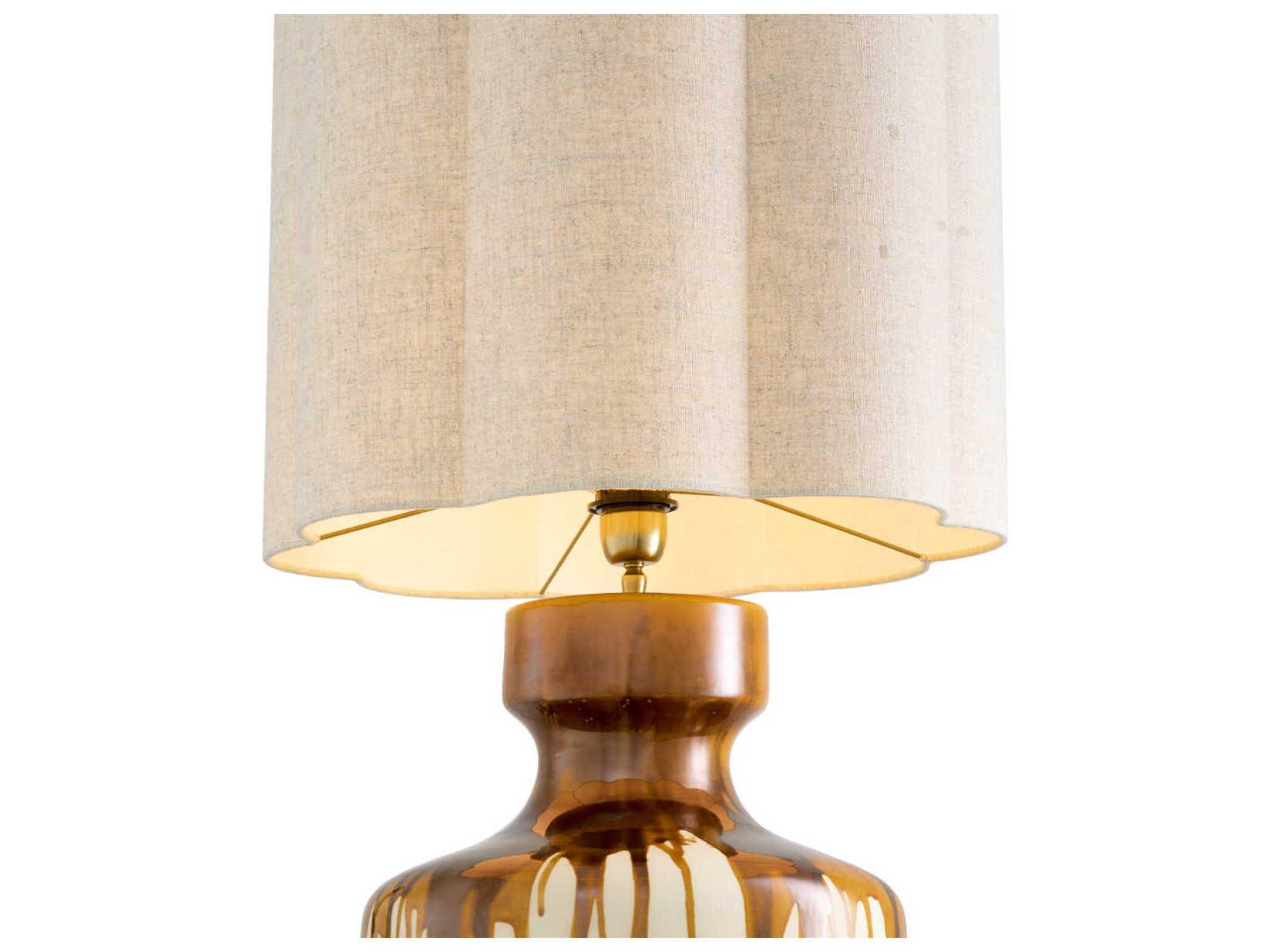 Eichholtz Lorena Brown Incl Shade Table Lamp
