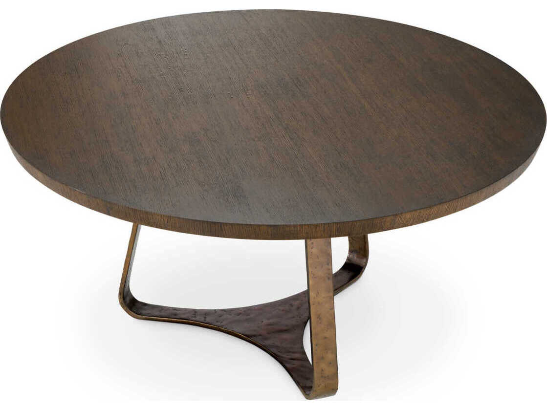Eichholtz Cambronne Mocha Oak Veneer Dining Table