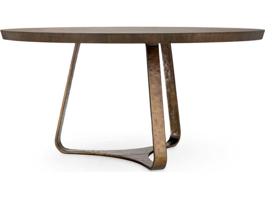 Eichholtz Cambronne Mocha Oak Veneer Dining Table