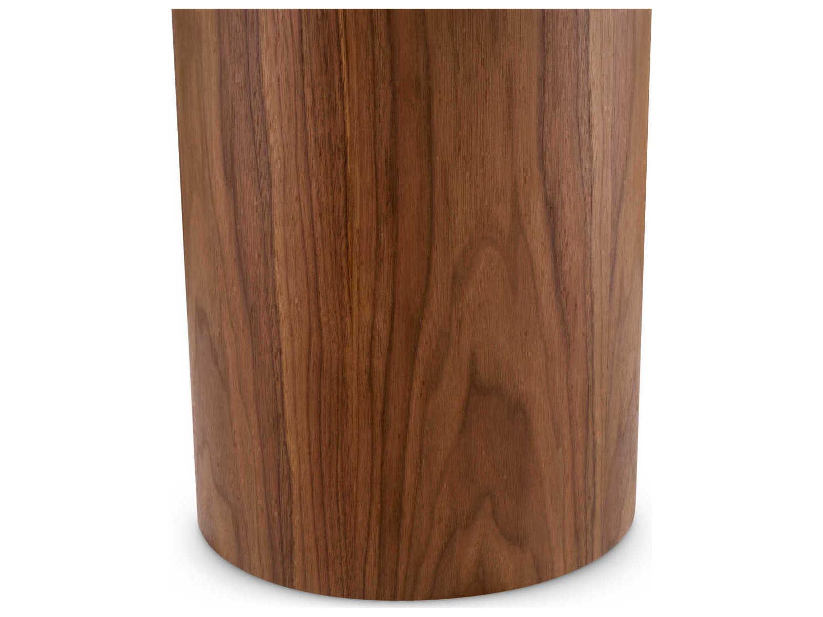 Eichholtz Presedio Walnut Veneer Biano Lilac Marble Top Side Table