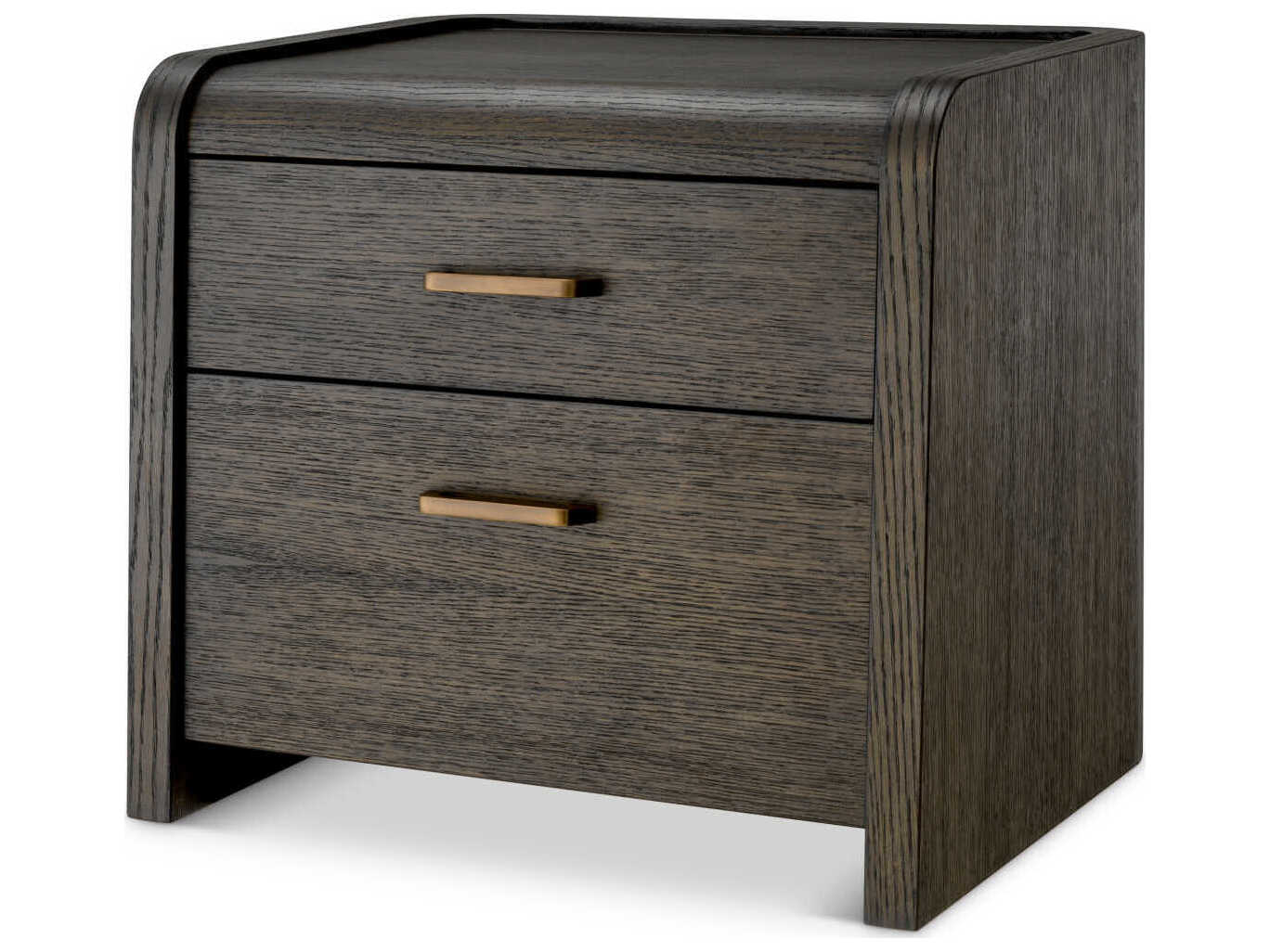 Eichholtz Joane Mocha Oak Oak Veneer Nightstand