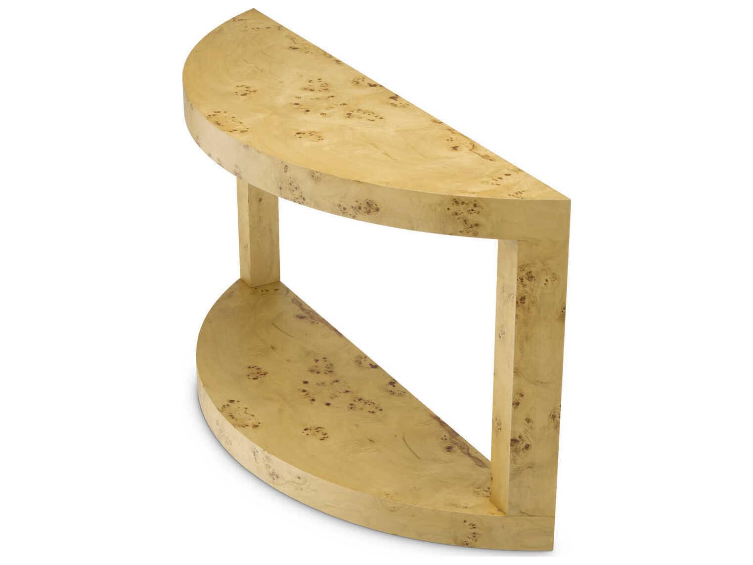 Eichholtz Raphael Mappa Burl Veneer Console Table