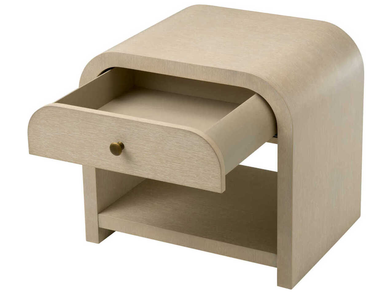 Eichholtz Rhodes Washed Oak Veneer Nightstand