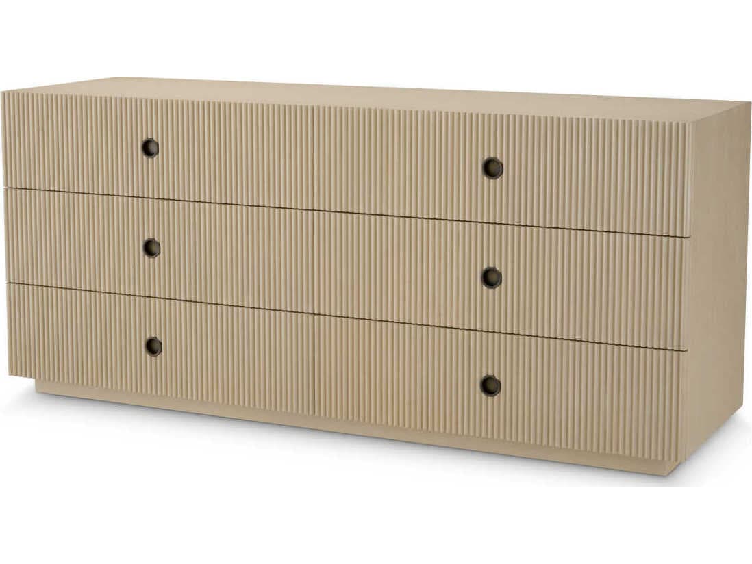 Eichholtz Chest Dimitrios Washed Oak Veneer Drawer