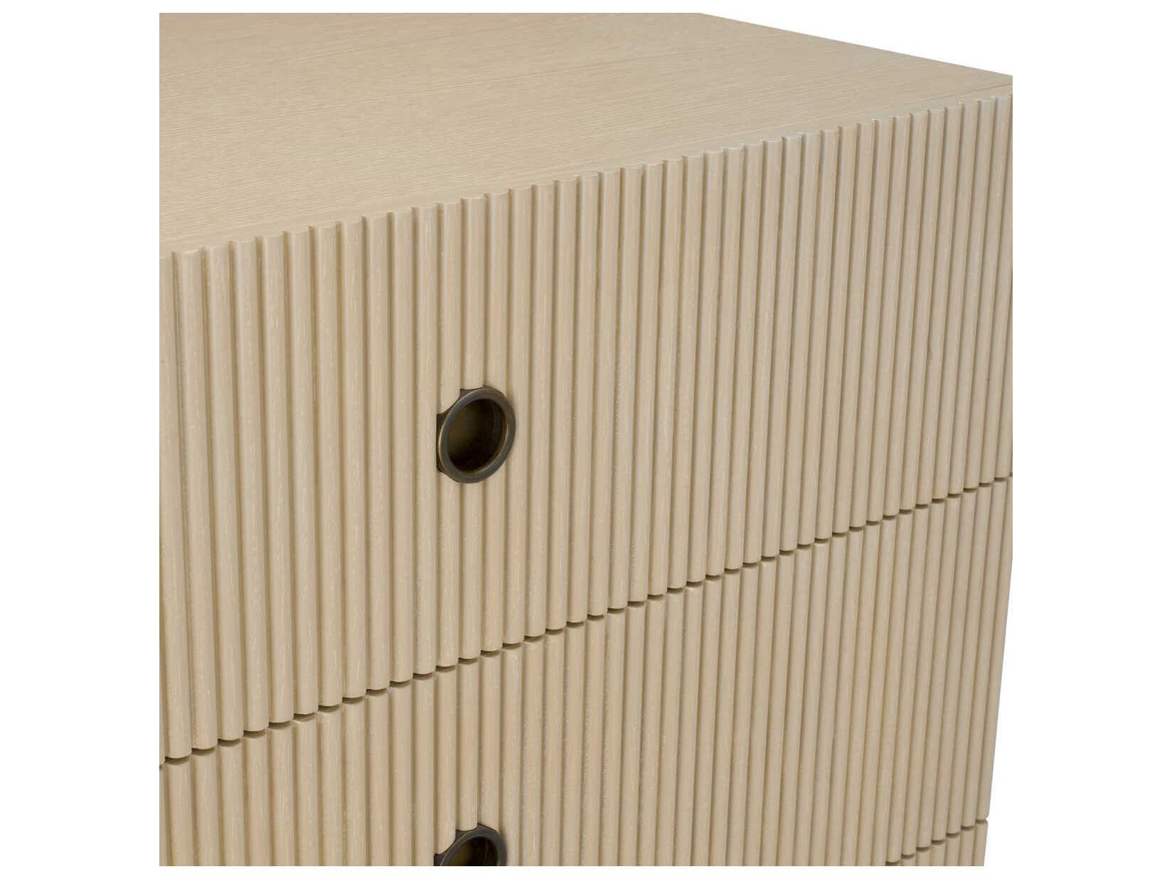 Eichholtz Chest Dimitrios Washed Oak Veneer Drawer