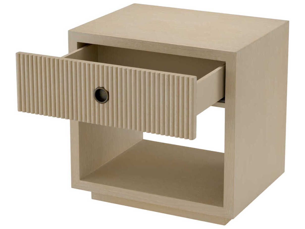 Eichholtz Dimitrios Washed Oak Veneer Nightstand